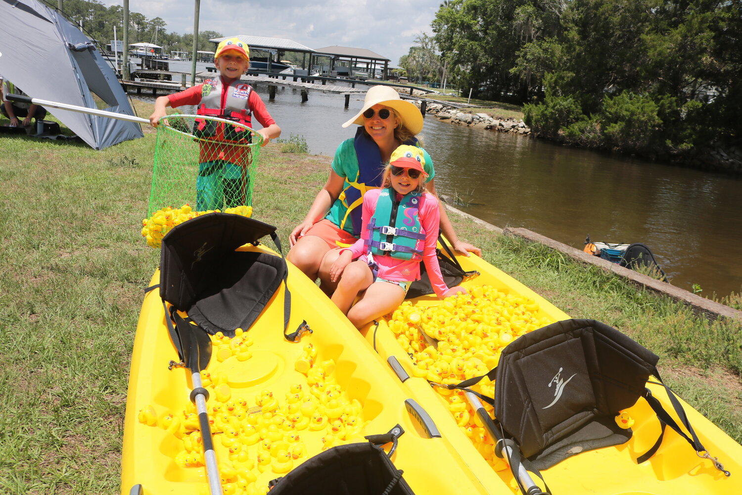 The Rotary Club of Ponte Vedra held its annual Rubber Duck Race on May 21. Many kayakers helped in the effort of corralling 3,000 rubber ducks after they were dropped into the Intracoastal Waterway from the Palm Valley Bridge.